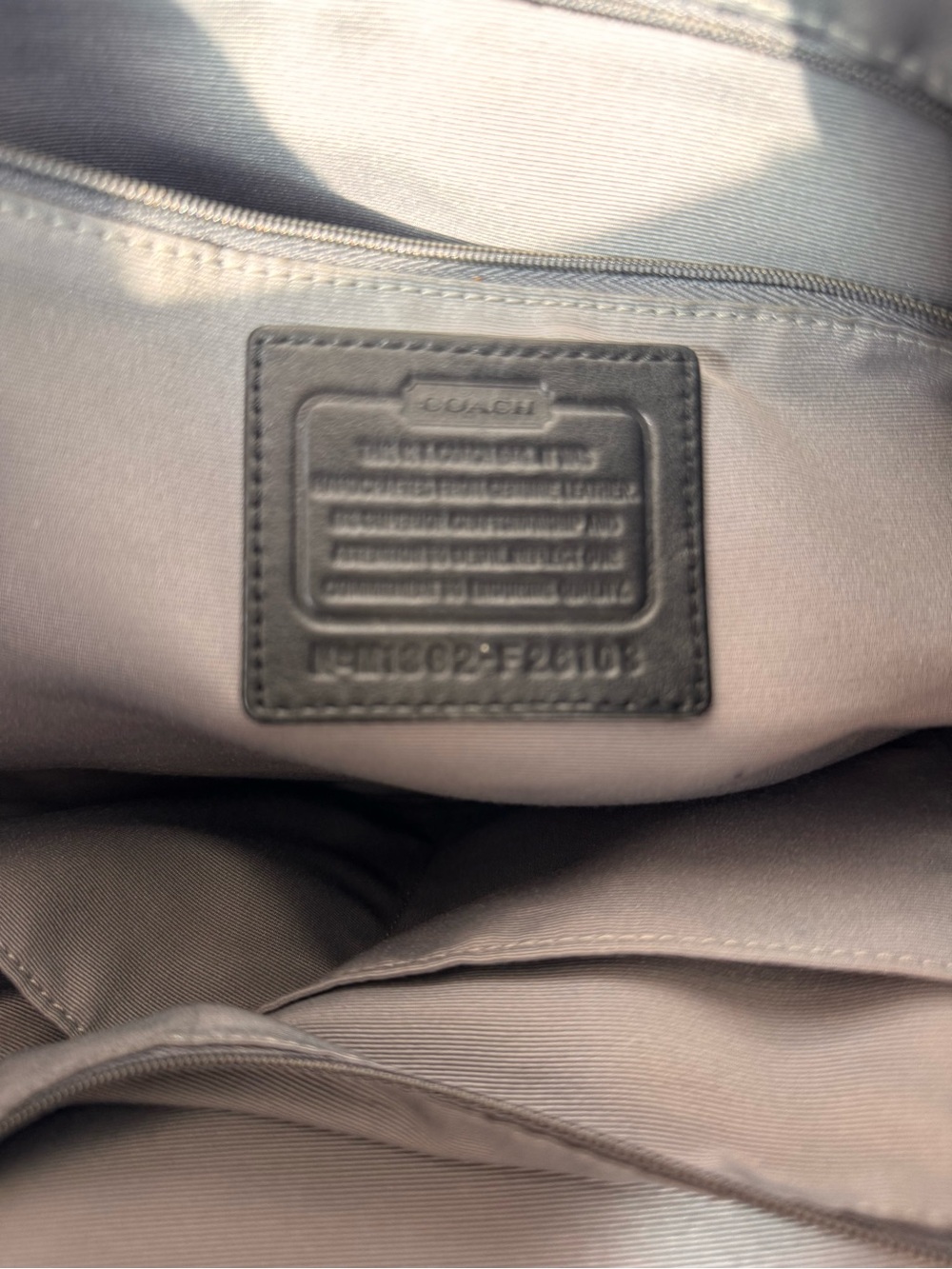 Coach Peyton Saffiano Leather Tote Bag in Black - Picture 7 of 11